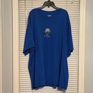 Columbia Men's Royal Blue Natural Born Anglers Tee with Skull Design